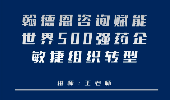 翰德恩咨询赋能世界500强药企敏捷组织转型
