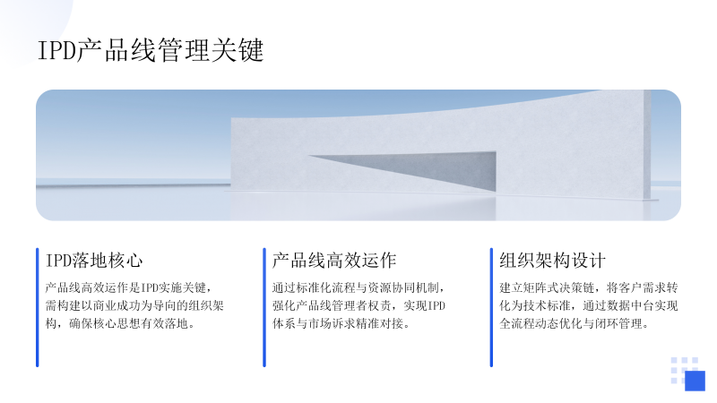 IPD产品线重要性